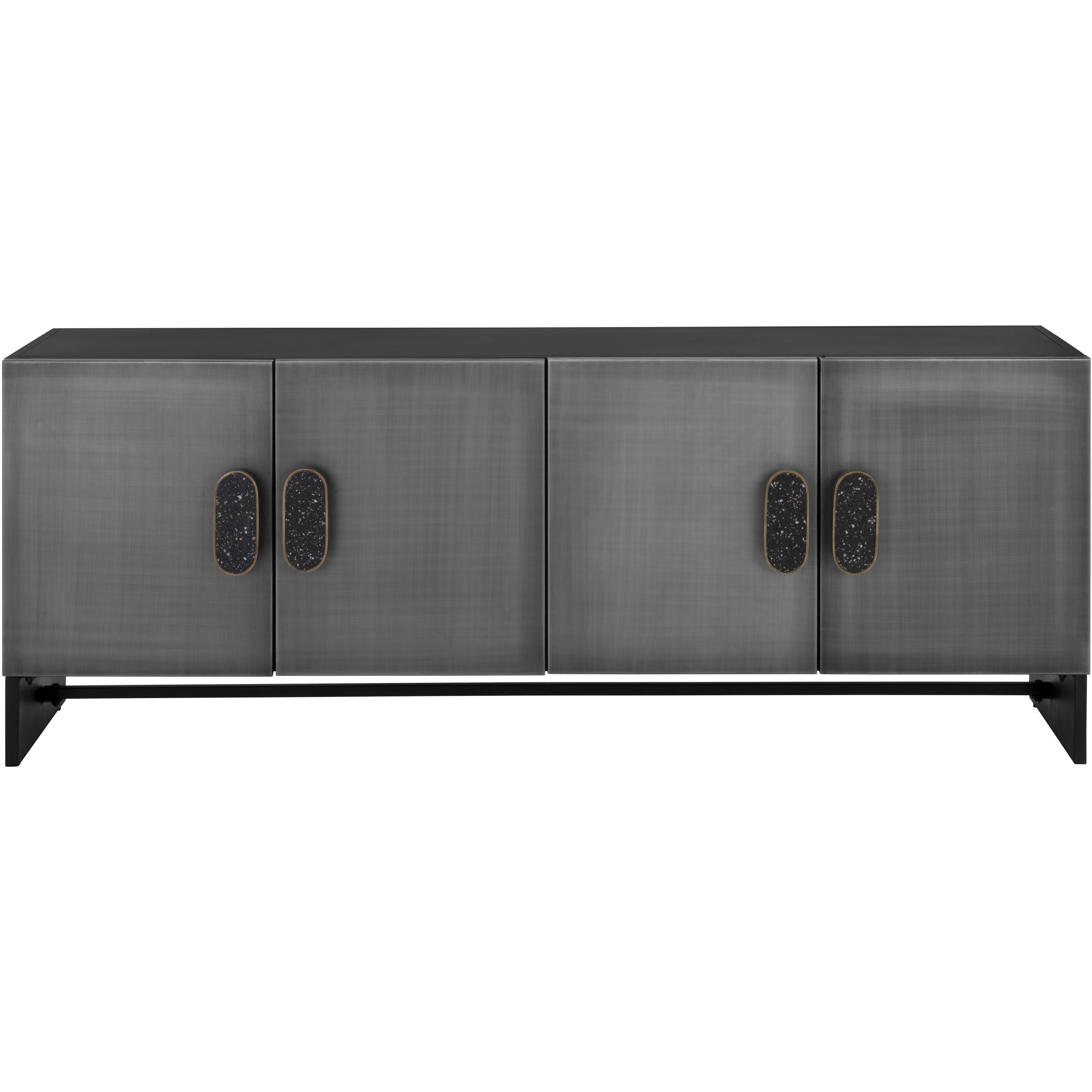 Viserys 72 X 18 inch Antique Silver / Black Sideboard